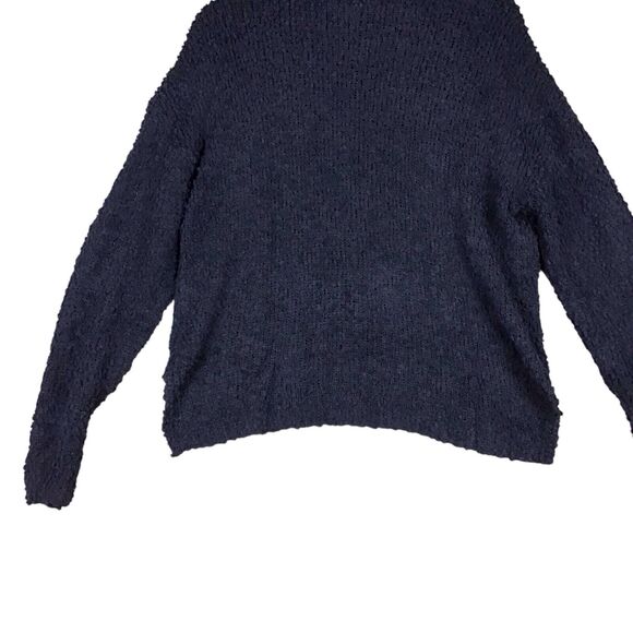 Bobeau Womens M Blue Funnel Neck Pullover Sweater Boucle Chunky Knit NWT - Picture 11 of 16